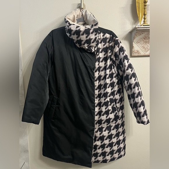 Anthropologie x Bernardo Mixed Print Puffer Jacket oversize Women's Size S - Picture 7 of 15